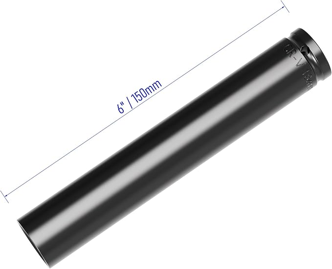 1/2" Drive Socket Set, 18mm Deep Impact Socket, Heat-Treated CR-V Steel - Image 2