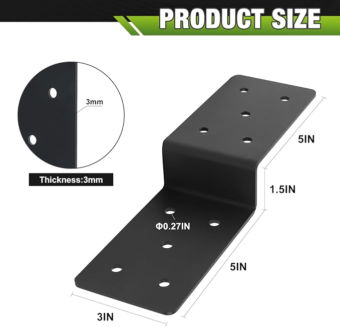 4Pcs Z Brackets - Image 2
