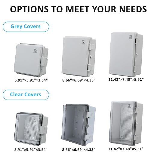 IP67 Waterproof Junction Box for Outdoor, 8.7"x6.7"x4.3" | Heavy Duty ABS - Image 5