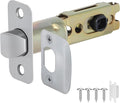 1 Pack Nickel Door Latch Replacement, 8mm Big Spindle Hole, 45°Turning Angle by POFEIKTS