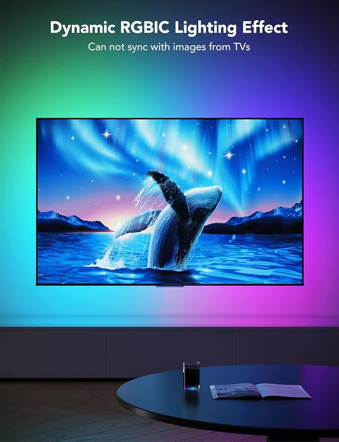 Govee TV LED Backlight, RGBIC Smart LED Strip Lights - Image 2