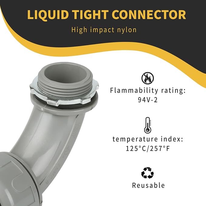 Conduit Connectors, 1-1/4 Inch, Non-Metallic, - Image 4