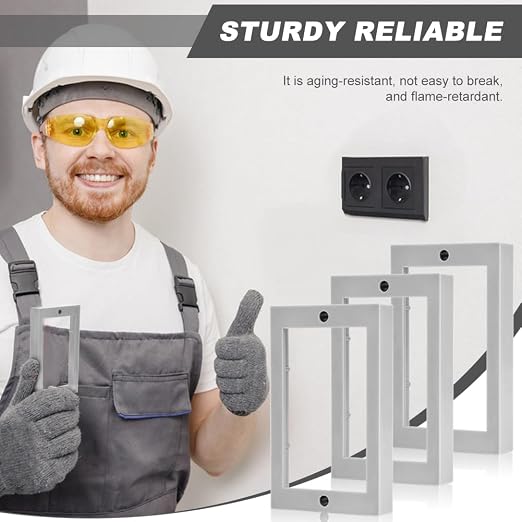 3Pcs 1/2" Single Gang Outlet Box Extenders, Electrical Box Extender Receptacle - Image 6