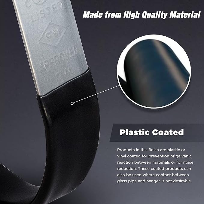 Highcraft ITS-Q06 Swivel Loop Pipe Hanger, Plastic Coated Steel, 6 in. - Image 6