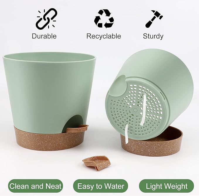 YNNICO Indoor Self Watering Planters - Image 3