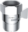 Hibbent All Metal 1 Pack Shower Head Flow Control Valve, G1/2 Brass Shut-off by Hibbent