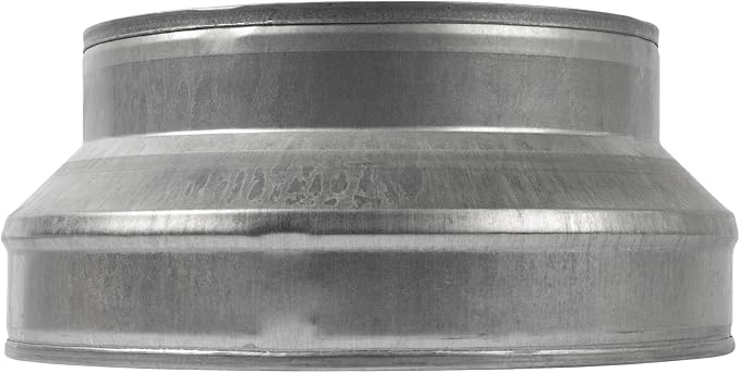 10" to 8" Inch Galvanized Steel Round Duct Reducer - Image 4
