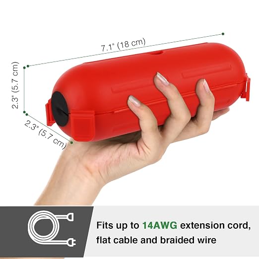 3 Pack Outdoor Extension Cord Waterproof Cover, - Image 3