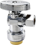 TTFLEX Angle Stop Valve 1/2" Push x 3/8" Comp by TTFLEX
