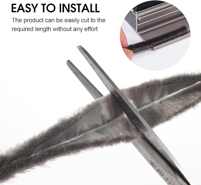 16 Ft 196 Inch Sliding sash Windows Doors Tape Pile Draught excluder Brush Seal - Image 6