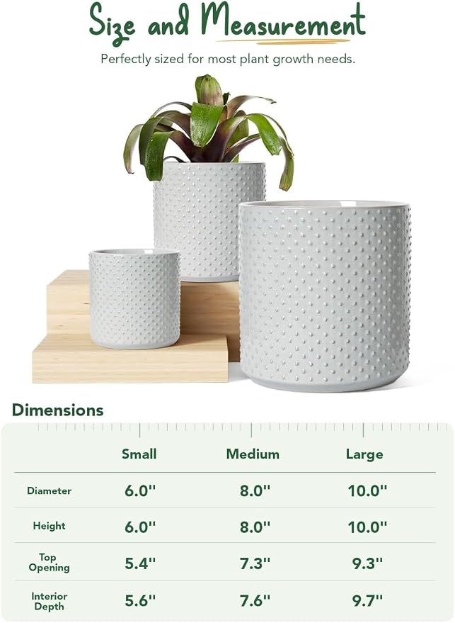 LE TAUCI 10+8+6 Inch Ceramic Pots - Image 5