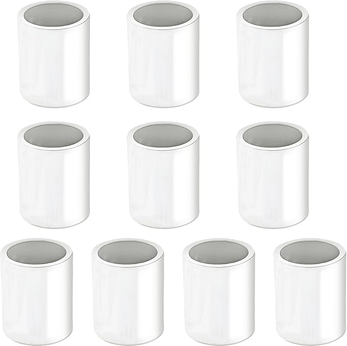 1/2 inch PVC Coupling Adapter, Socket x Socket, Sch40 PVC Pipe Fittings by YTFSA