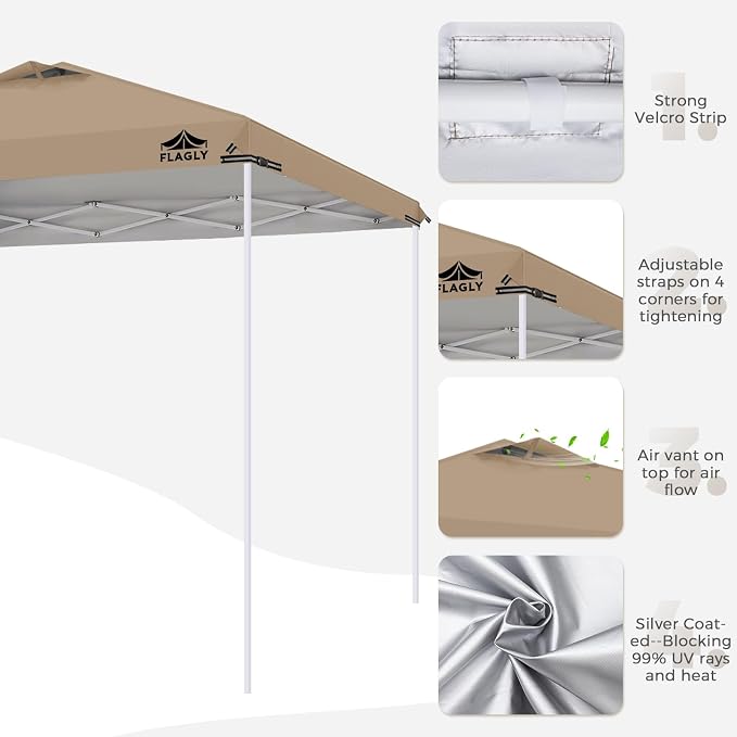 6.6x6.6ft Replacement Canopy Top - Image 4