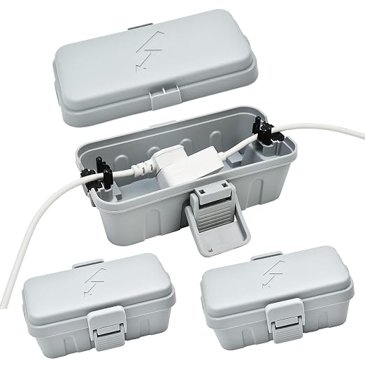 Hrensaw 3PCS Small Weatherproof Electrical Connection Box, Outdoor Electrical by Hrensaw