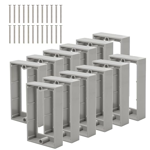 12PCS 3/4 Inch Single Gang Outlet Box Extender by XGGYA