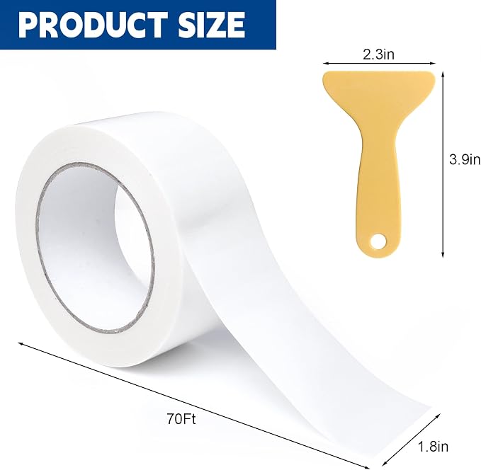 Storystore 2 in X 70 FT White Window Weather Sealing Tape No Residue | Weather - Image 2