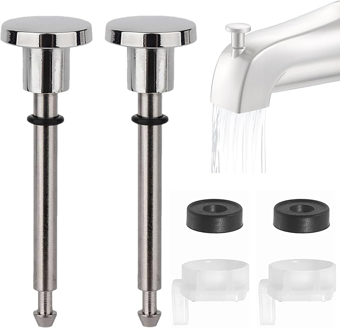 2 Set Universal Tub Spout Diverter Repair Kit Parts, Includes 2 x Diverter by ZVJV