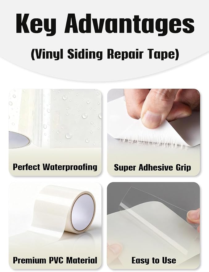 Self-Adhesive Bathtub Repair Kit & Vinyl Siding Patch Kit - Image 3