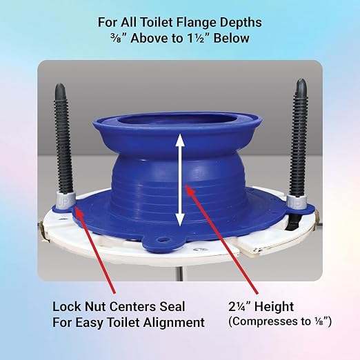 One N Done Toilet Flange Repair Kit – Complete Toilet Wax Ring Replacement Kit - Image 6