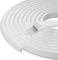 V Shape Thin Foam Weather Stripping Door Frame Seal Strip 19.7FT White | Draft by KNEELISA