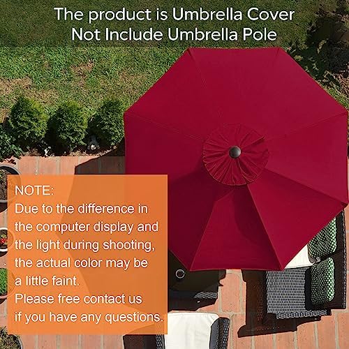 EliteShade USA 9FT Patio Umbrella Replacement Covers 8 Ribs Market Umbrella - Image 2