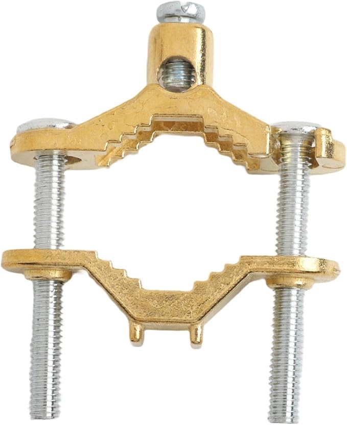 Copper Alloy Ground Clamp Set for Bonding to Water Pipe & Steel Conduit - Image 7