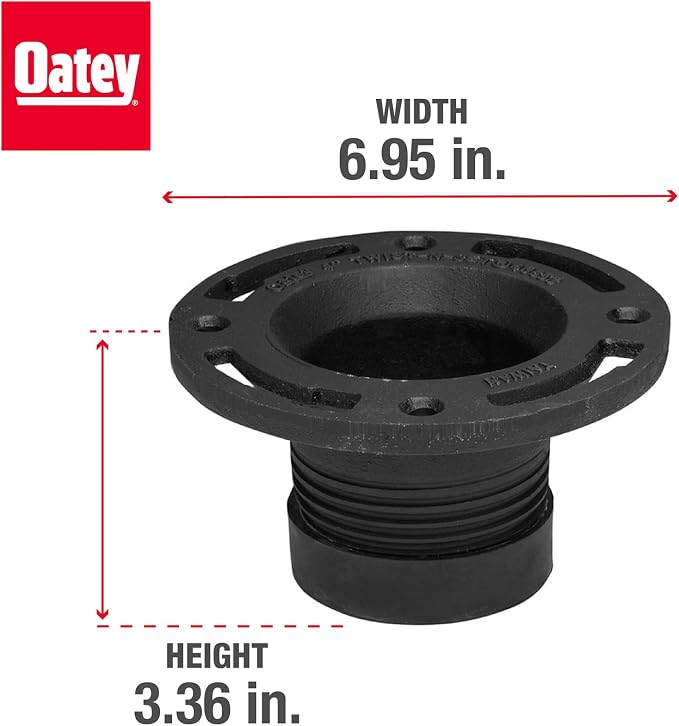 Oatey 4 in. Cast Iron Twist-N-Set closet flange - Image 7