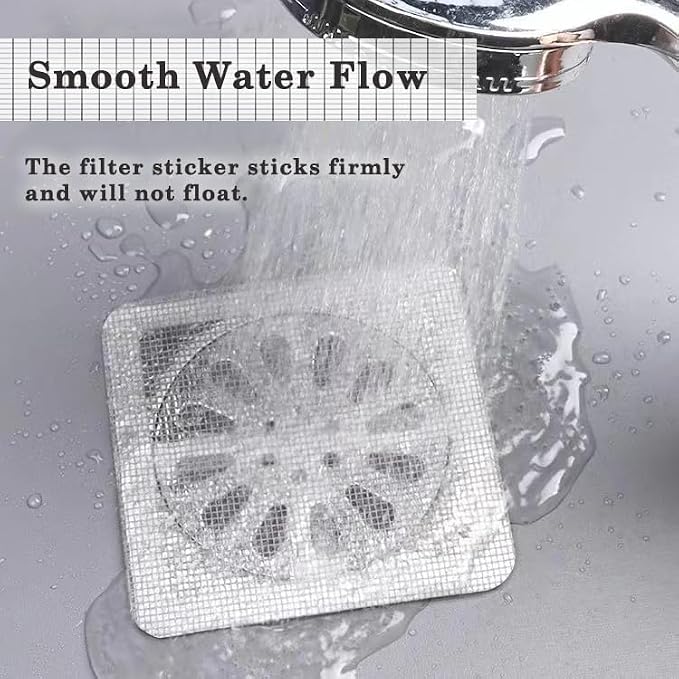 Disposable Hair Drain Stickers, Disposable mesh Cover Sewer Filter Screen - Image 6
