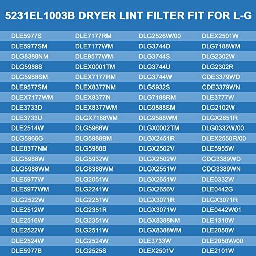 AMI PARTS 5231EL1003B Dryer Lint Filter - Image 5