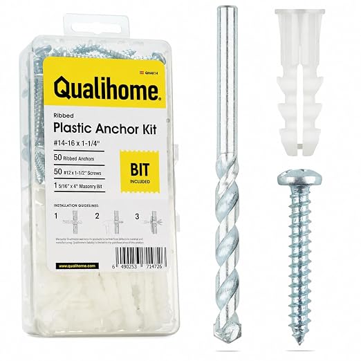 Qualihome Drywall Anchors and Screws Kit - Image 8