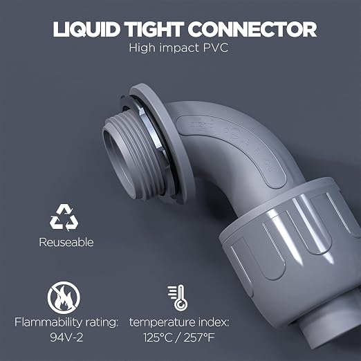 Conduit Connectors, 1/2 Inch, Non-Metallic, - Image 2