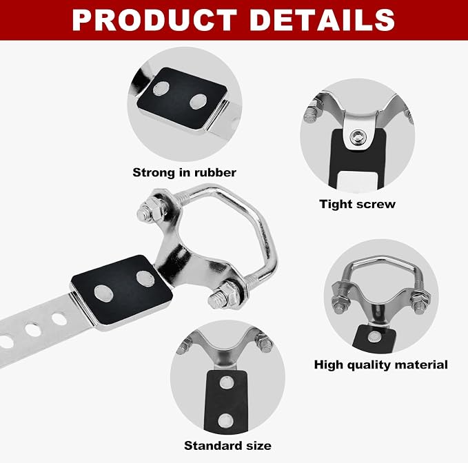 Heavy Duty Exhaust Hanger 2 Pcs Set | Universal Flexible Muffler Hanger Bracket - Image 4