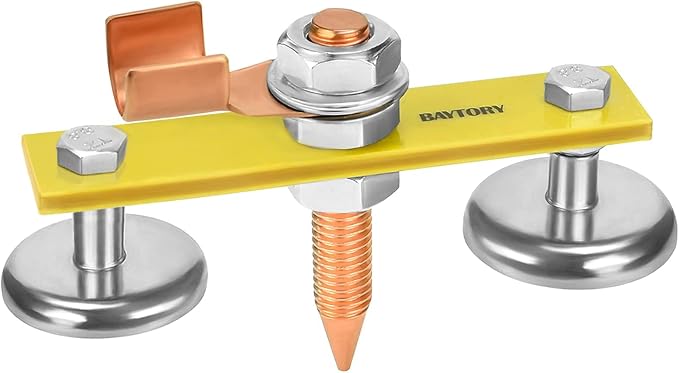 Upgrade Magnetic Welding Support Ground Clamp Tools | Twin Welding Magnet Head by BAYTORY