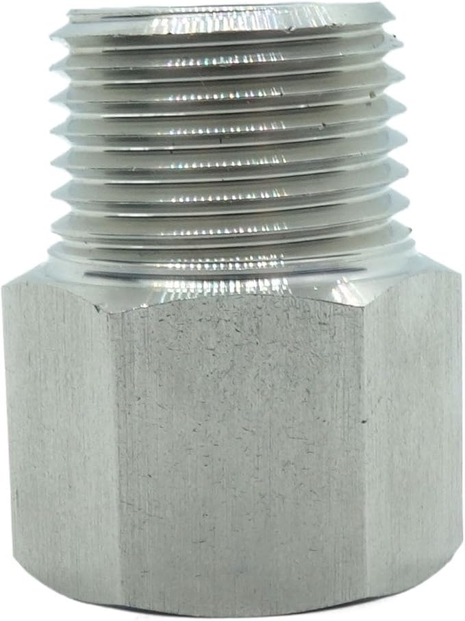 1 Piece 1/2" NPT Pipe Male x M20*1.5 Female Metric Gauge Sensor Adapter by CDQBWKJGFJ