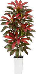 Artificial Red Dracaena Tree Indoor, 6FT Tall Fake Floor Plants by TXABL
