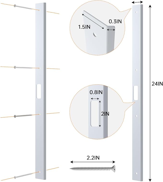 24" Interior Door Jamb Repair Kit - Image 2