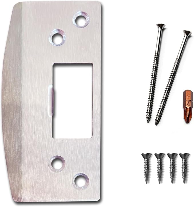 Door Strike Plate, Reinforced Enlarged Striker Plate by Unknown