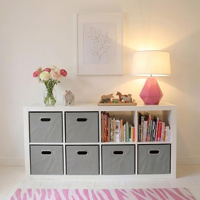 Household Essentials Fabric Storage Bins in Strong Poly‑Woven Fabric, Sturdy - Image 5