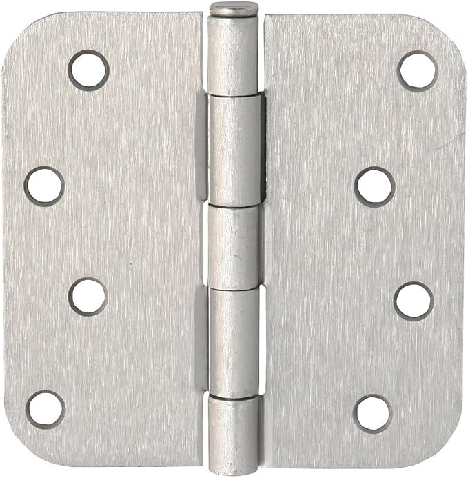 Design House Interior Door Hinge, Satin Nickel | 5/8" Radius, Traditional - Image 2