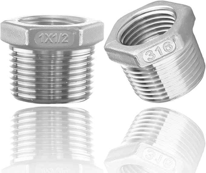 316 Stainless Steel Hex Bushing Reducer, Oil & Gas Systems by Dnkoua