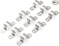 Yaocom 100 Pcs 1 Inch Opening Pipe Strap 304 Stainless Steel Conduit Clamp by Yaocom