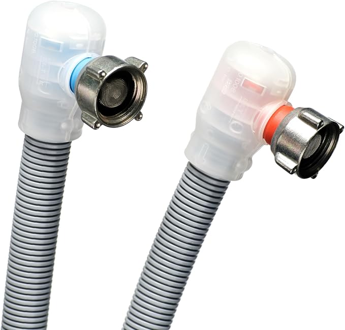 Premium Flood Prevention Washing Machine Hose Set w/Integrated Automatic Water - Image 5