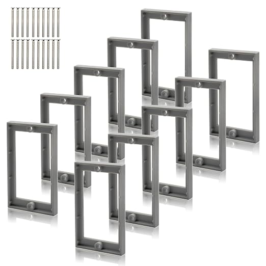 HXH Single Gang Receptacle Outlet Box Extender, 1/4 Inch, 10 Pack | by HUIXHAO