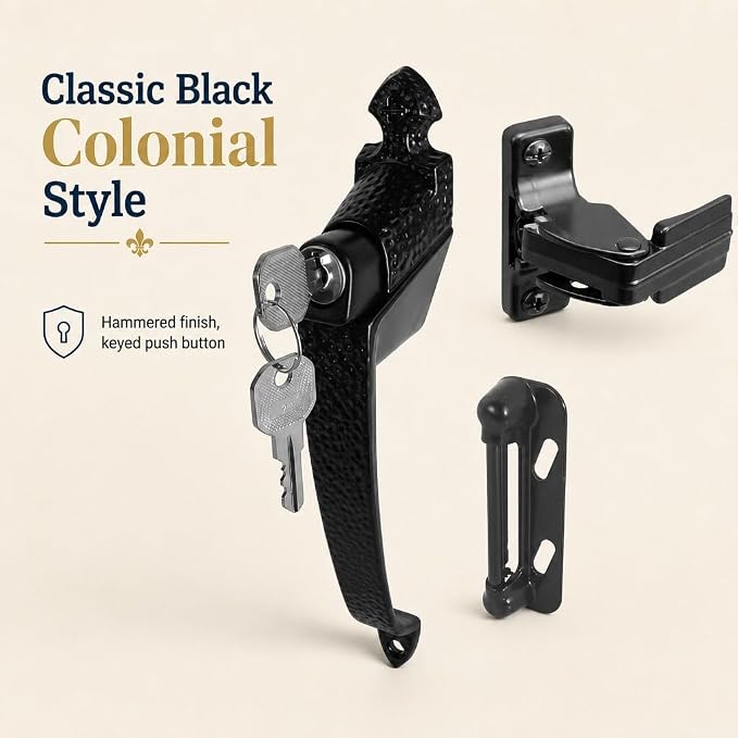 Prime-Line K 5080 1-3/4 In., Colonial Push Button Lock - Image 2