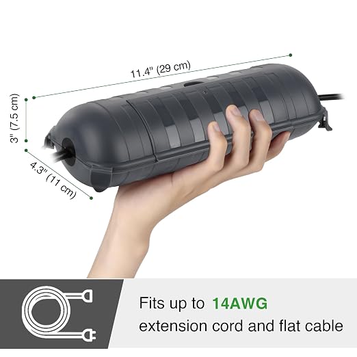 Outdoor Extension Cord Safety Cover, - Image 3