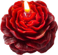 Burgundy Peony Flower Shape Scented Candles by Peytanger