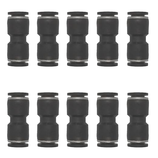 5/16" OD x 5/16" OD Pneumatic quick Connector Push to Connect fittings Straight by ROZESAZZ