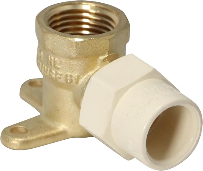XFITTING 1 Pack 1/2 in Female NPT x 1/2 in CPVC Drop Ear Elbow by XFITTING
