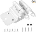 3/8 Inch Inset Cabinet Hinges, 10 Pairs Self Closing Flush Face Mount Hinges by CHIBERY-US