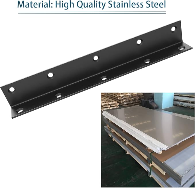 L Bracket, Heavy Duty Corner Brace, Stainless Steel Corner Bracket, Metal Braces - Image 2